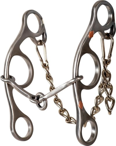 Cervi Barrel Bit Gag O Ring Snaffle Bit