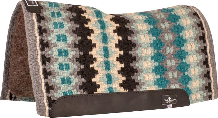 Charcoal Teal Alpaca Saddle Pad