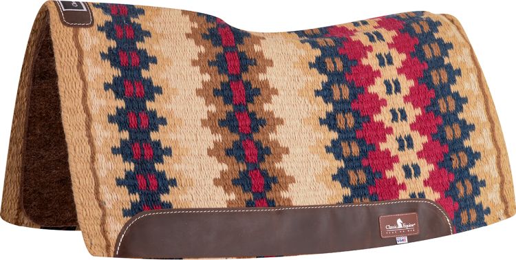 Raspberry Alpaca Wool Top Saddle Pad