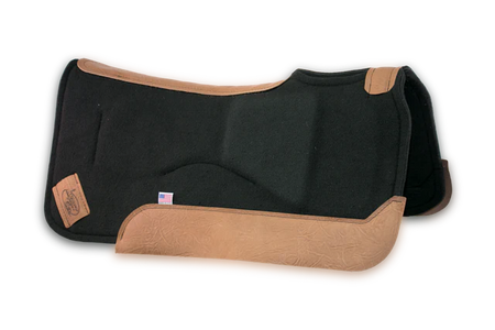 Black Set Back Saddle Pad