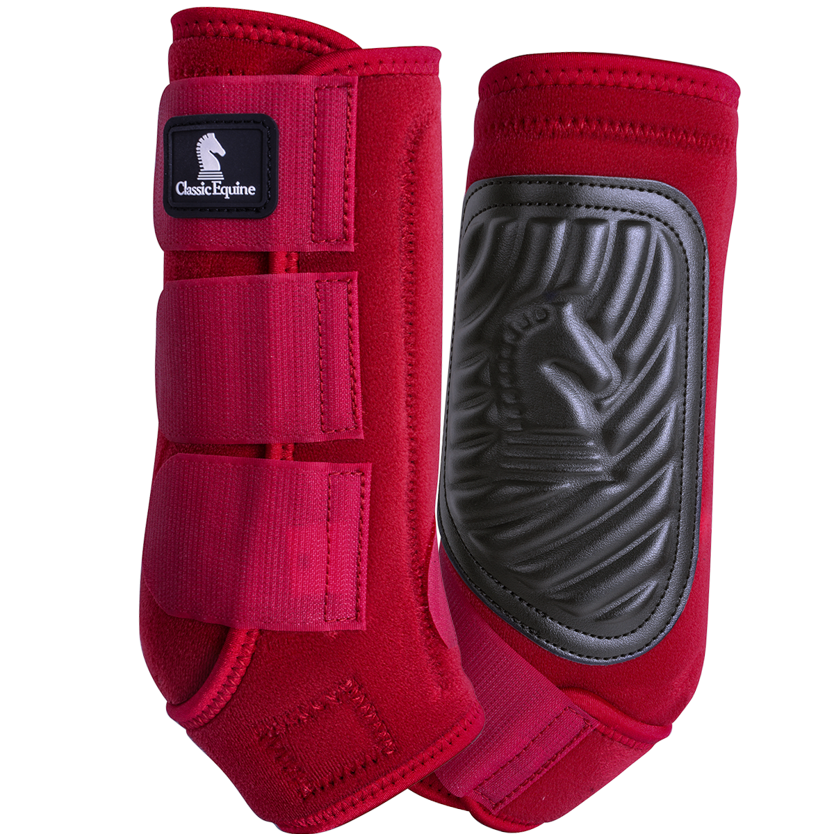 Crimson Red Classic Fit Splint Boots