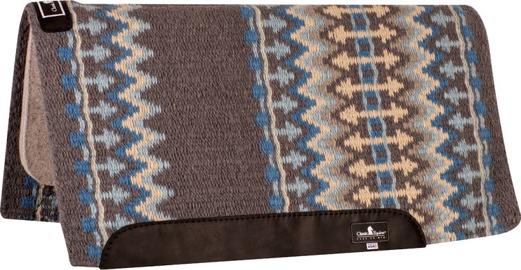 Charcoal Wool Top Saddle Pad 34"
