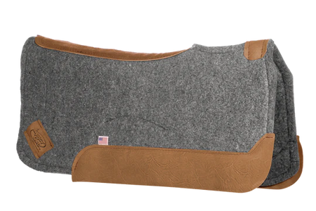 Grey Contour Saddle Pad Impact Gel