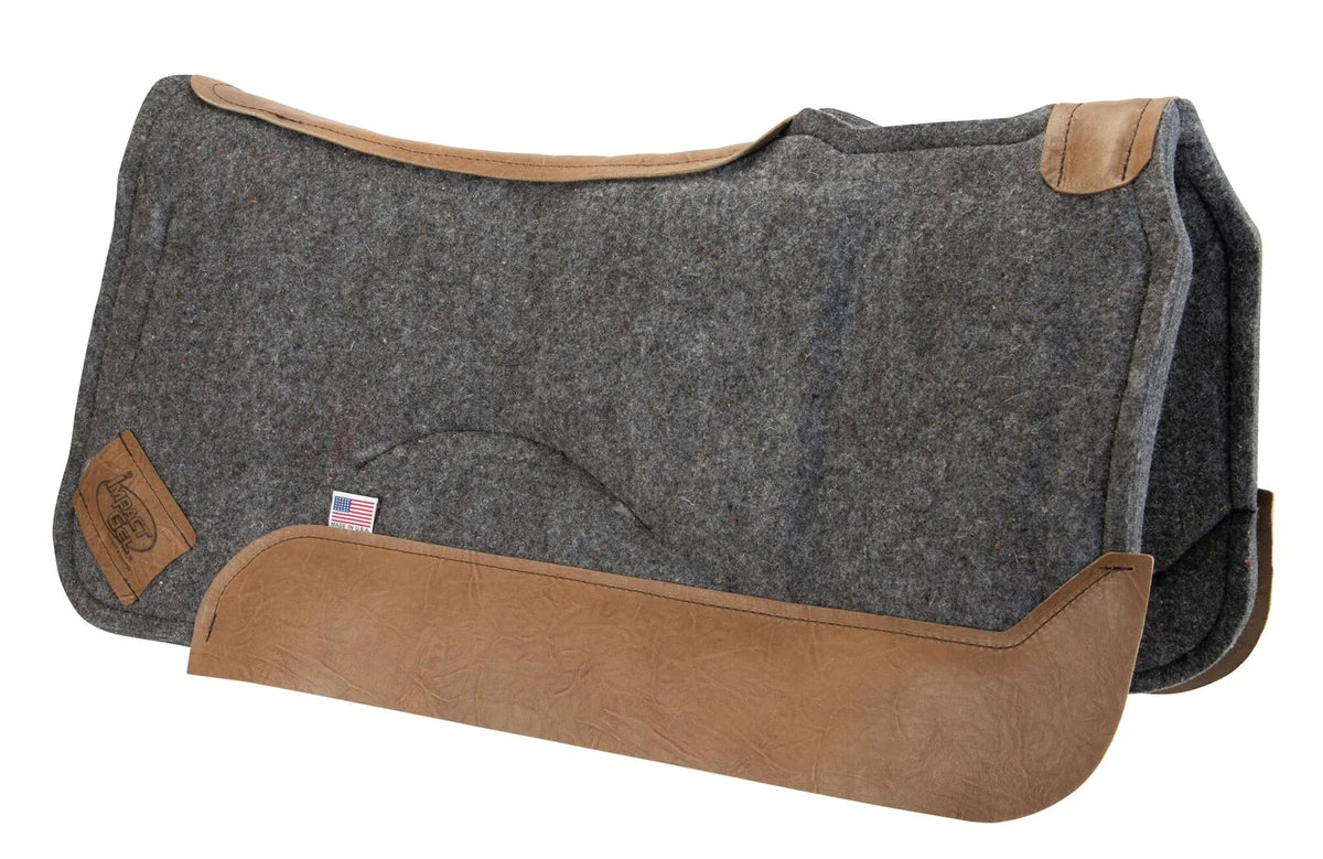 Grey Impact Gel Set Back Saddle Pad