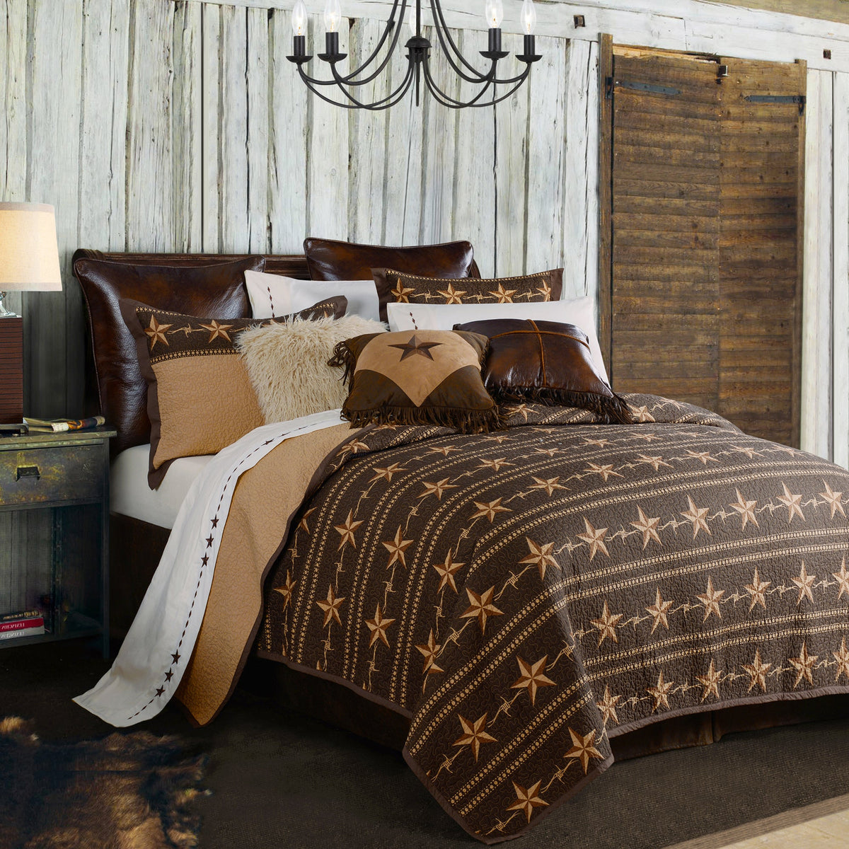 Strar Ranch Reversable Western Quilt Set 1