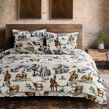 Ranch Life Reversable Western Bedding Set 2
