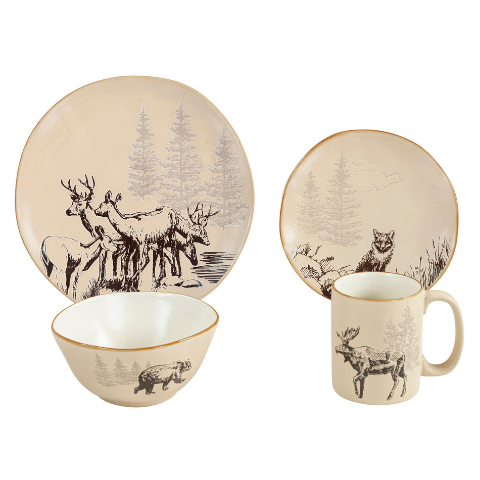 Ceramic Lodge Dinnerware set