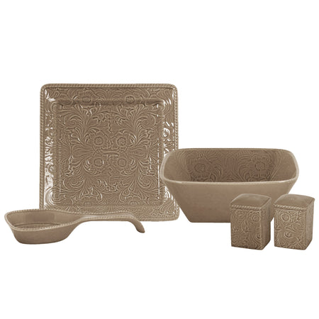 Savanah Taupe Dinner Set Completer