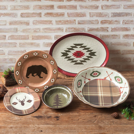 Aztec Bear Dinnerware  set 1
