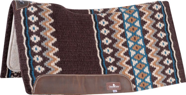 ESP Chocolate Teal 1inch saddle pad