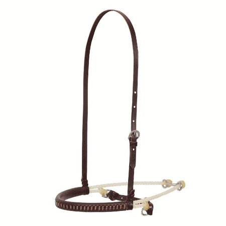 Double Rope Cavesson with Leather Cover