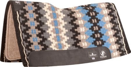 Black Malibu Blue Zone Saddle Pad