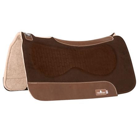 Chocolate Zone Suede/Felt Saddle Pad