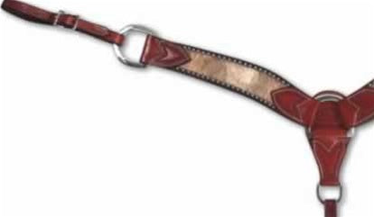 2-3/4" Chestnut Hair Insert with Dots Breastcollars by Martin Saddlery