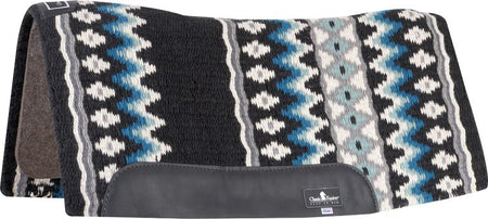 Black Seafoam Wool Top Contour Saddle Pad