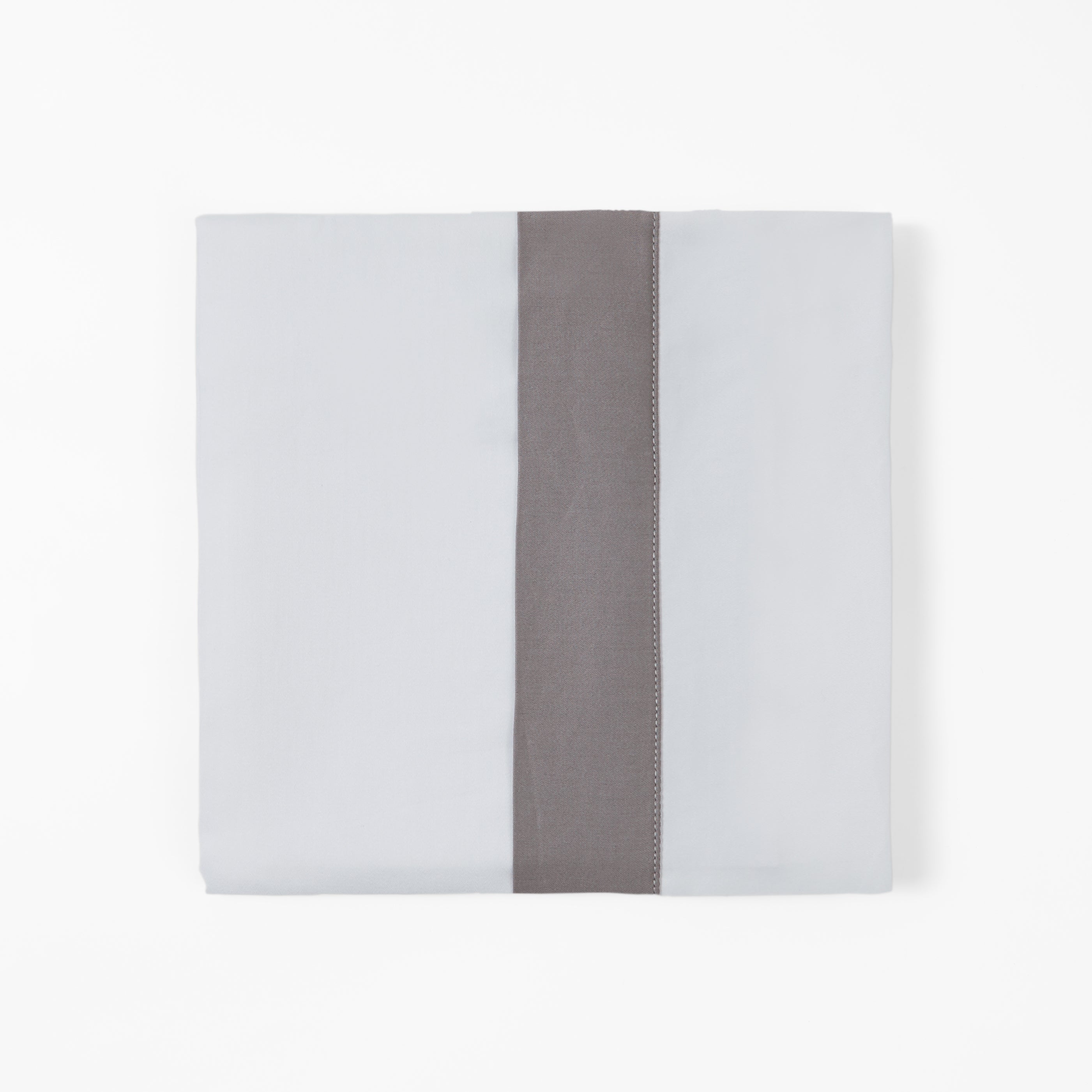White with Grey Flange Sheet set folded