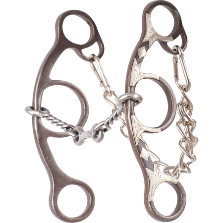 Barrel Racing Bit short shank dogbone