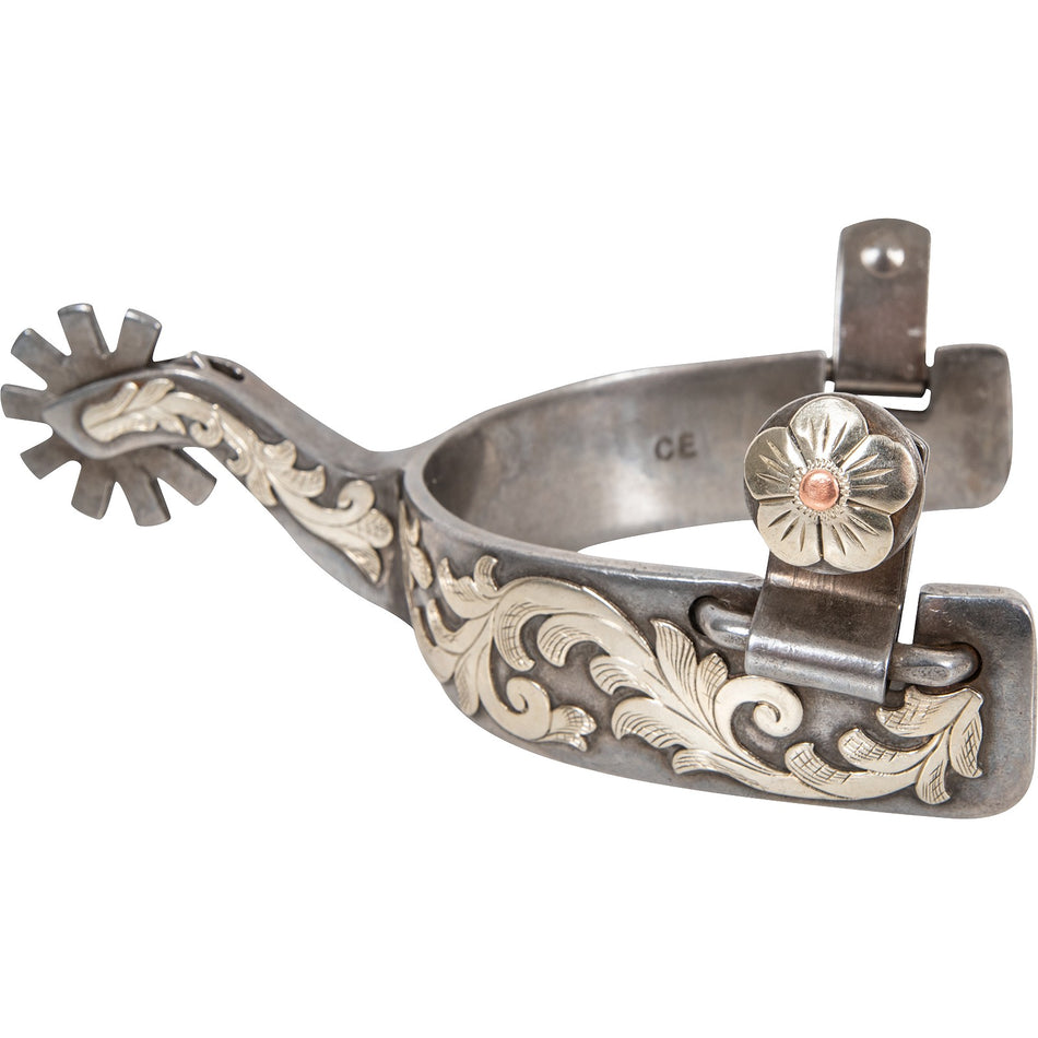 Floral spurs with 10pt rowel