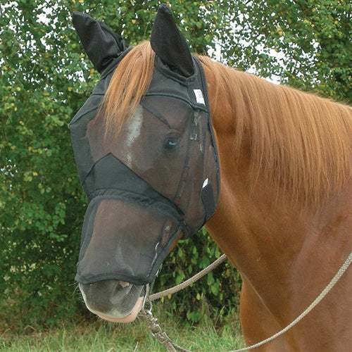Quiet Ride Fly Mask Long Nose - Cashel