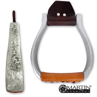 Hand-Engraved Stirrup with Flat Bottom