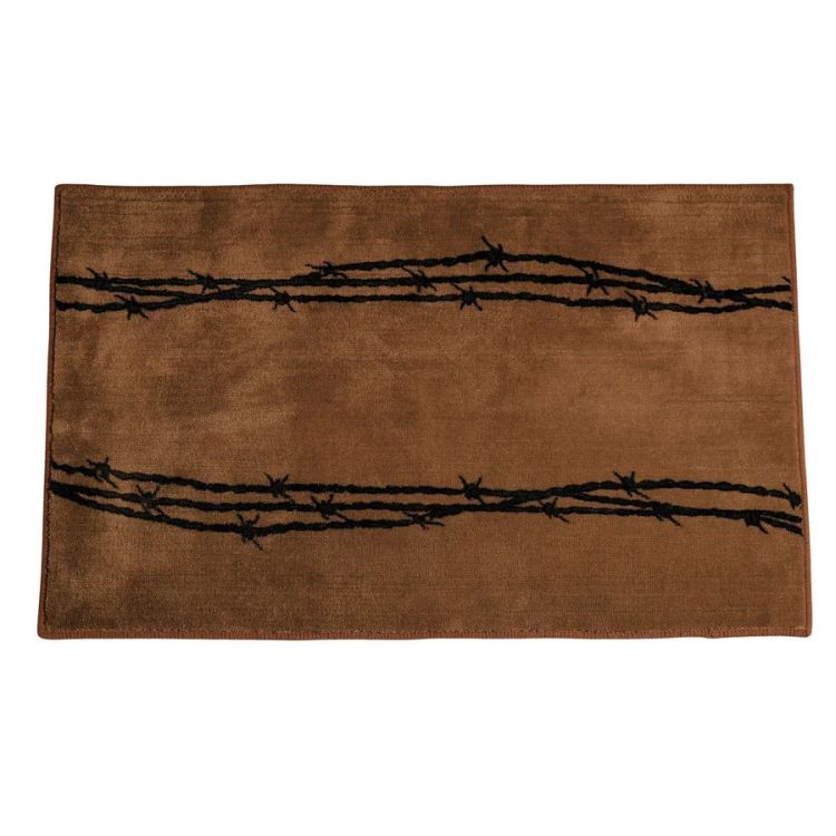 Chocolate Barbwire Western Rug