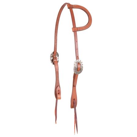 Cowboy Antique Silver Dotted Headstall