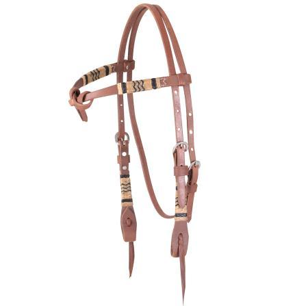 Rawhide Braiding Tie Front Headstall