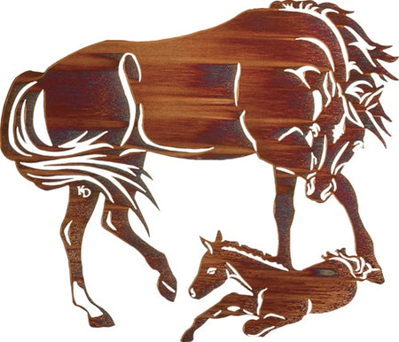 Eager To Run - Mare & Foal Horse Decor