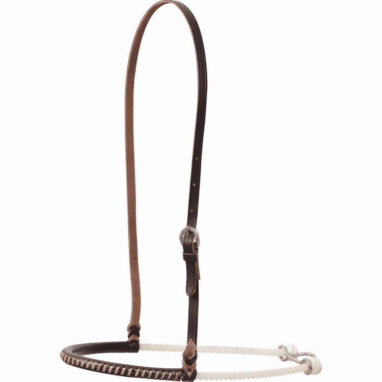 Double Rope Leather Noseband