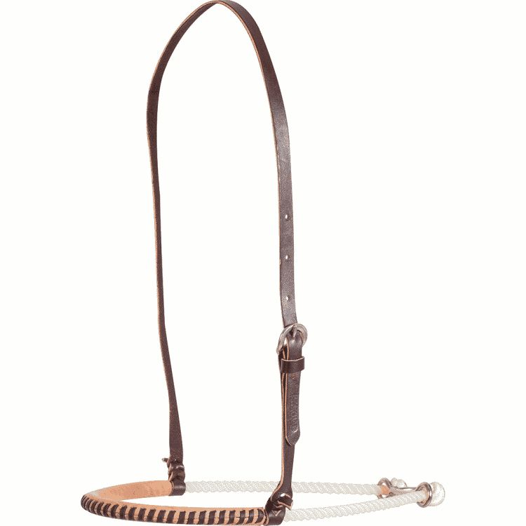 Noseband with black lacing