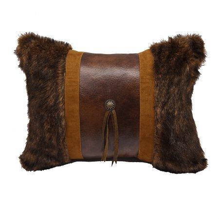 Fur/Leather with concho pillow