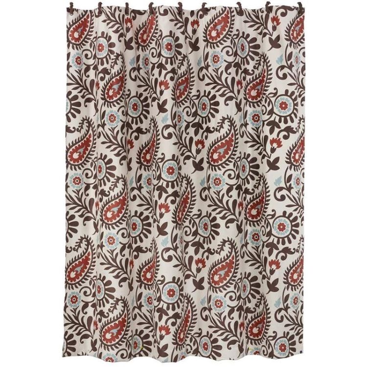Western Paisley Shower Curtain