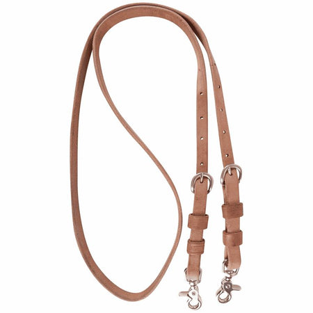 5/8" Roping Reins with double buckles harness leather