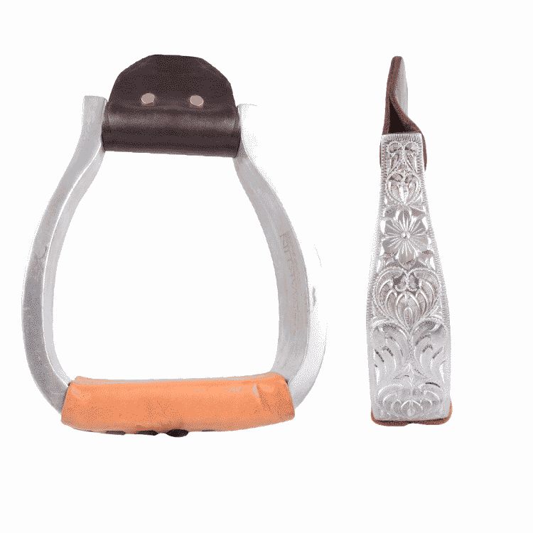 Hand-Engraved Stirrup with Flat Bottom