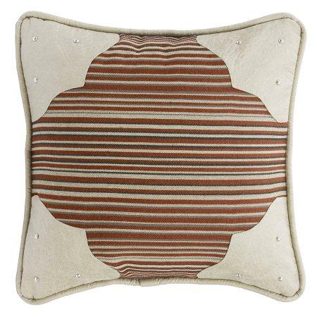 Earth Red Striped Pillow