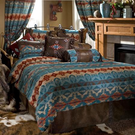 Turquoise Western Bedding Set