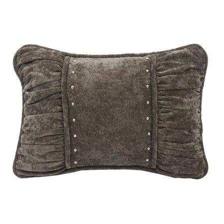 Dark Silver/Grey shirred Pillow